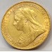 AUSTRALIA 1899 . ONE 1 SOVEREIGN . MELBOURNE . GOLD